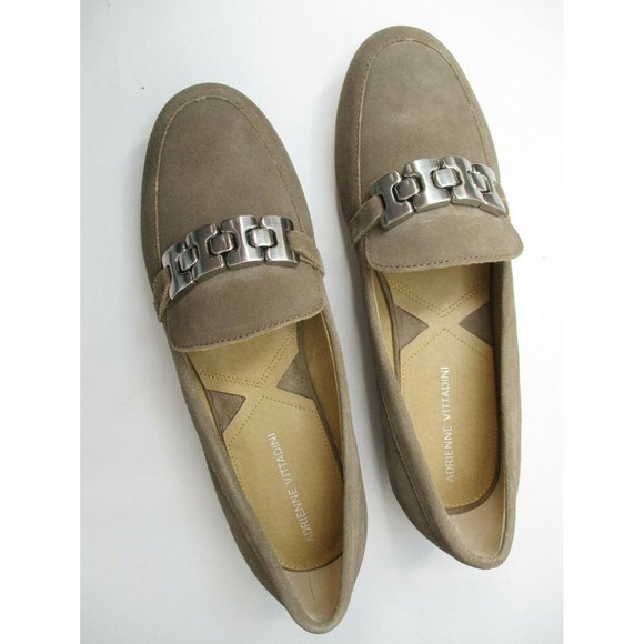NEW Adrienne Vittadini Raja Slip on Suede Loafers - Picture 5 of 10